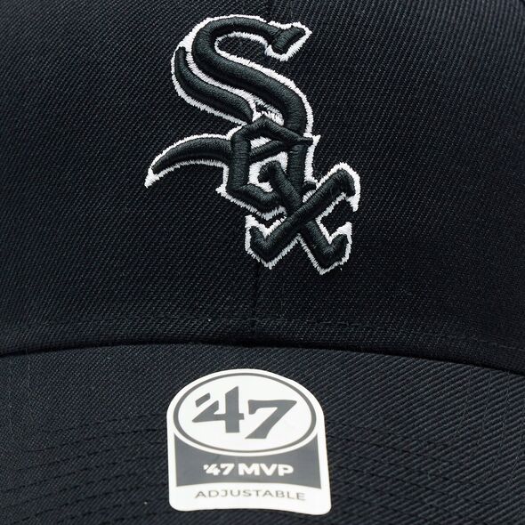 47brand 47 Brand MLB Chicago White Sox Cap B-MVPSP06WBP-BK Czarne One size 14047321 191119726773