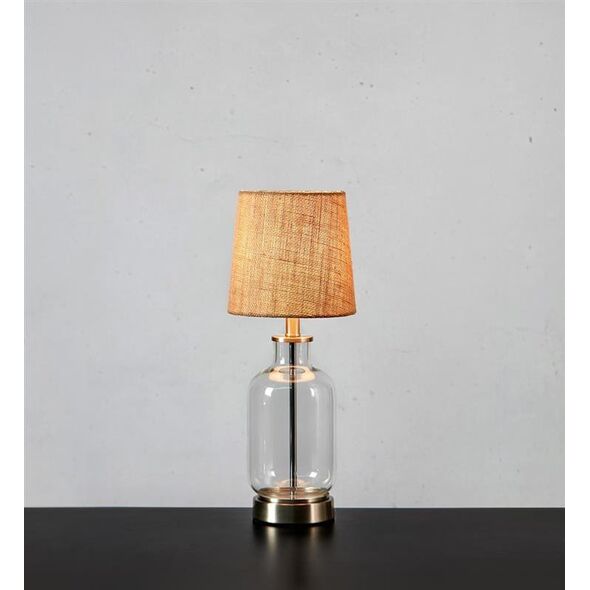 Lampka biurkowa Markslojd Markslojd Costero 108693 lampa stołowa lampka 1x40W E14 beżowa/przezroczysta 14049524 7330024611542
