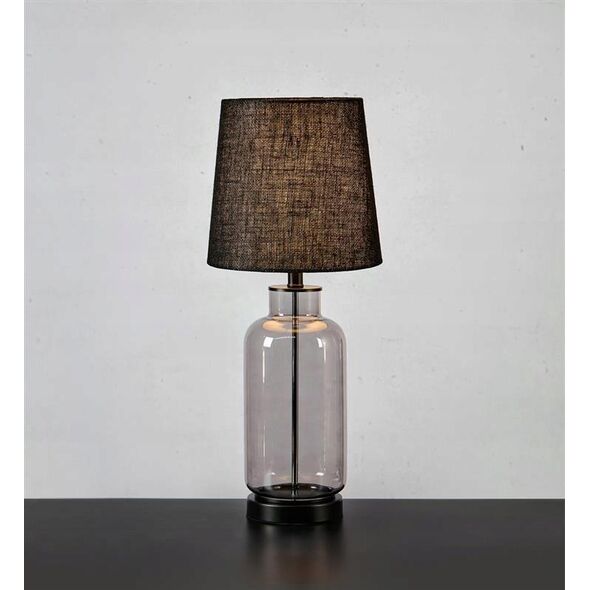 Lampa stołowa Markslojd Markslojd Costero 108696 lampa stołowa lampka 1x40W E14 czarna/przezroczysta 14049525 7330024611573