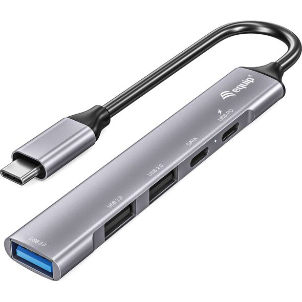 HUB USB Equip Equip Dock USB-C->1xUSB-C,1xUSB3.0,2xUSB2.0,100WPD  0.15m si 14049840 4015867228302