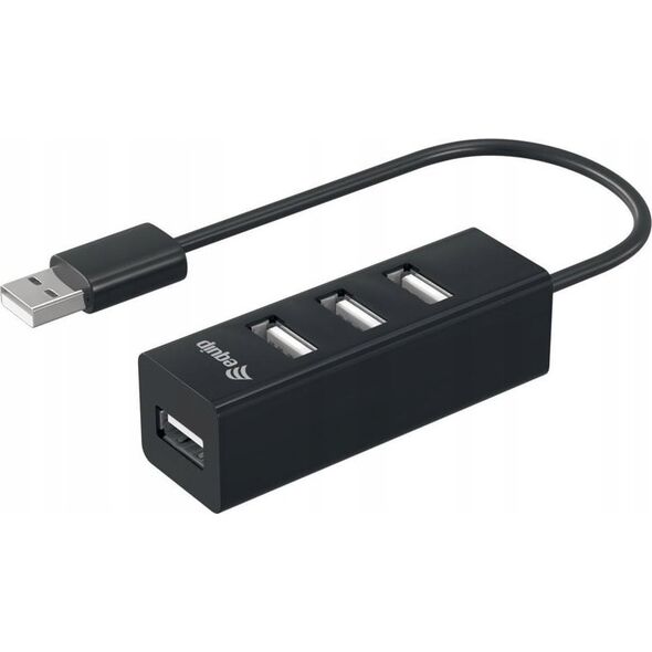 HUB USB Equip Equip USB-Hub 4-Port 2.0  ->4x2.0      480Mbps o.Netzteil sw 14049841 4015867225318