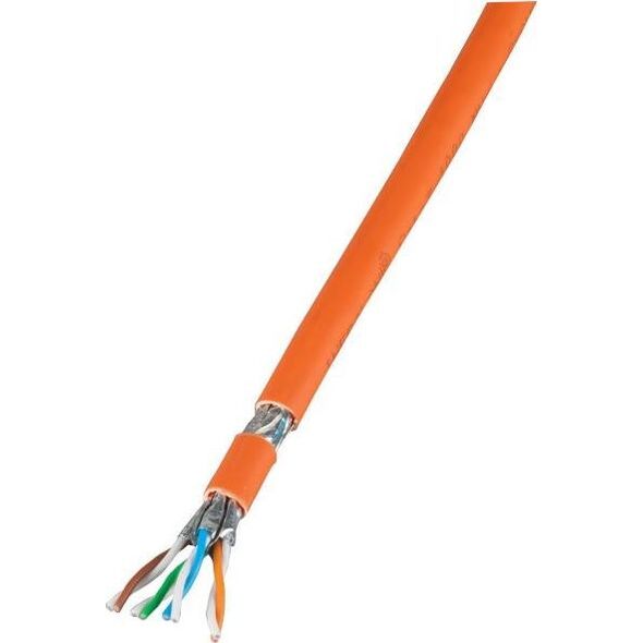 EFB EFB Infralan® Cat.7 kabel instalacyjny 100% miedź S/FTP 1000 MHz 100m pomarańcz