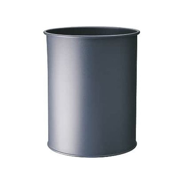 Kosz na śmieci Durable DURABLE Papierkorb Metall rund 15 Liter Anthrazit 14052848 4005546988382