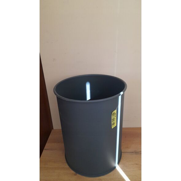 Kosz na śmieci Durable DURABLE Papierkorb Metall rund 15 Liter Anthrazit 14052848 4005546988382