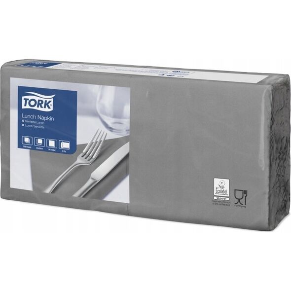 Tork Tork - Serwetki lunchowe, advanced, 2-warstwowe - Szare 14054509 5010195408920