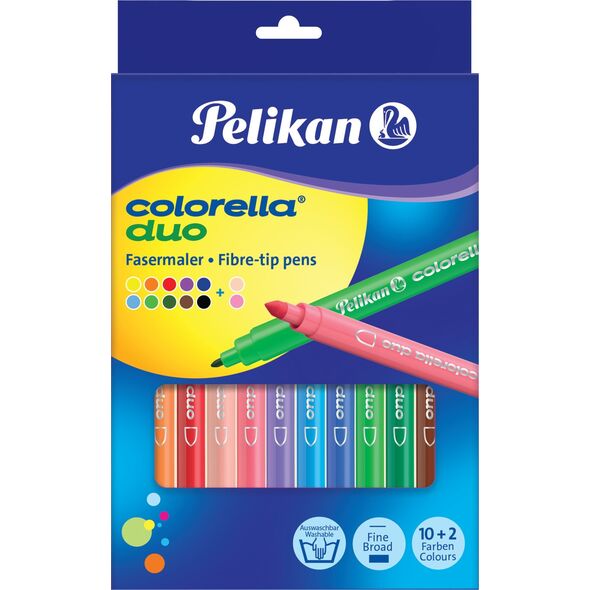 Pelikan Pelikan Fasermaler Colorella Duo dick+dünn C407/12 10Stifte 14055329 4012700813848