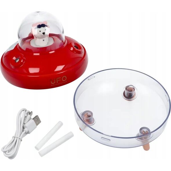 OEM Nawilżacz / dyfuzor do aromaterapii UFO czerwony 14059594 5903396288265