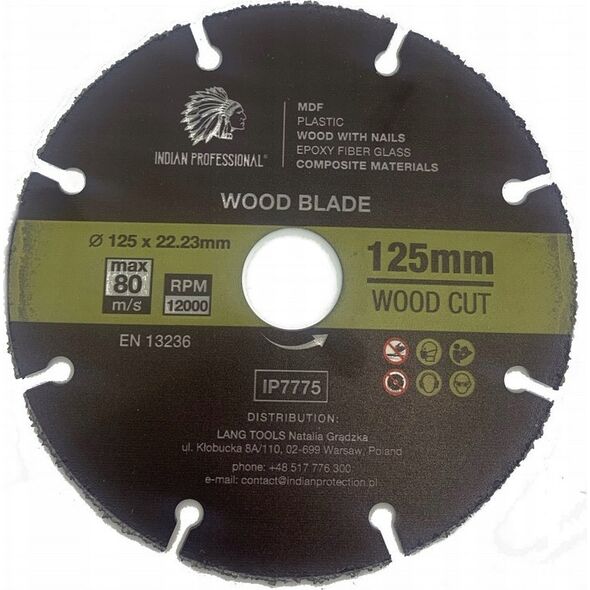 INDIAN PROFESSIONAL TARCZA UNIWERSALNA 125mm INDIAN PROFESSIONAL 14059962 5904844524188