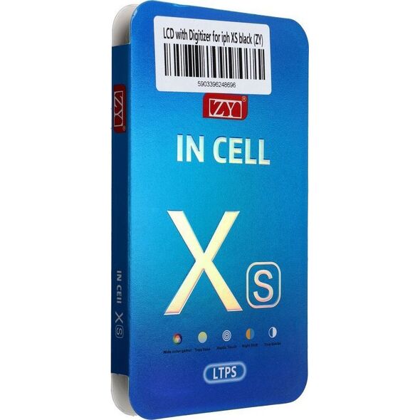 OEM Wyświetlacz do iPhone Xs z ekranem dotykowym czarnym (ZY-LTPS) 14059973 5903396248696