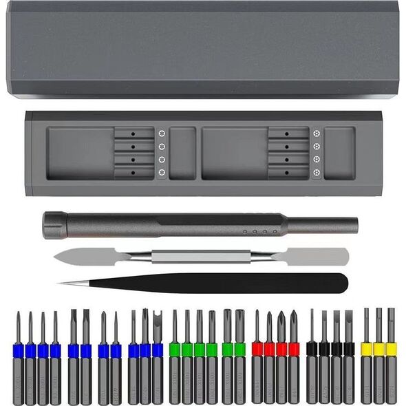 OEM Zestaw śrubokrętów precyzyjnych / wkrętaków serwisowych, bitów 30w1 aluminium 14059981 5903396223587