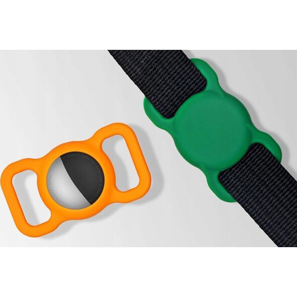 OEM AirTag Case na obrożę / pasek / szelki BLACK / CZARNY 14060019 5901313585183