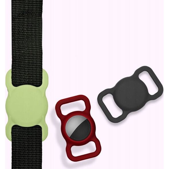 OEM AirTag Case na obrożę / pasek / szelki PURPLE / FIOLETOWY 14060037 5901313585213