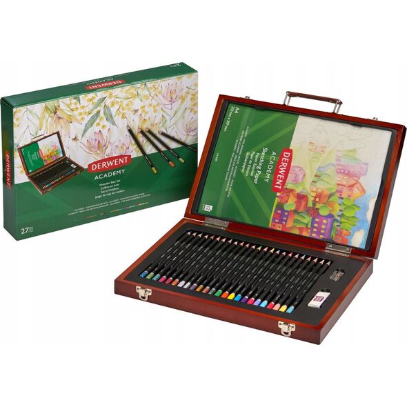 Derwent Zestaw kredek Derwent pud drewno 24 14061325 5028252624978