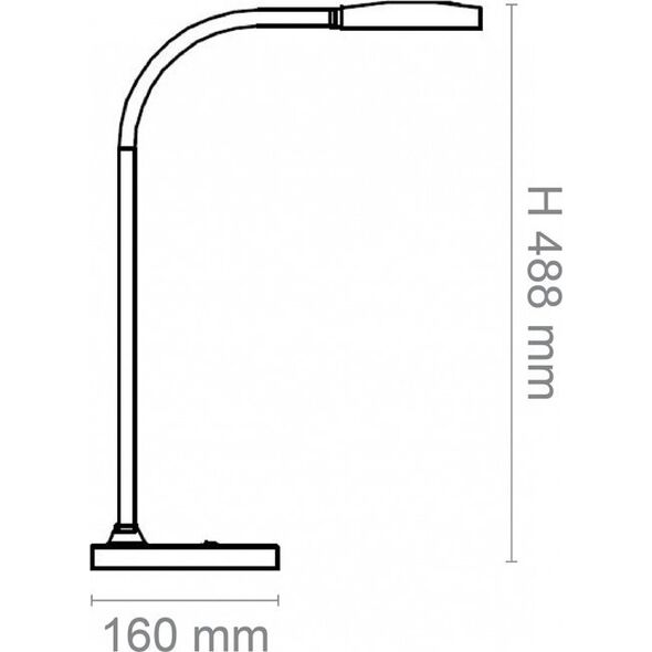Lampka biurkowa CEP Lampka na biurko CEP CLED-0290, Flex, czarny 14061526 3462159012797