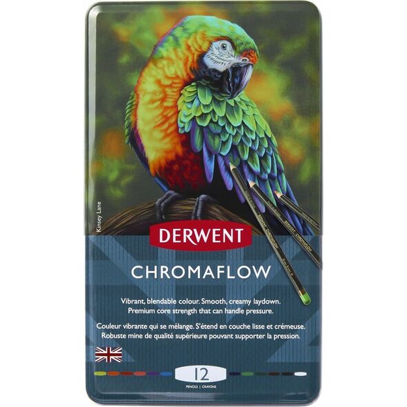 Derwent Kredki Derwent Chromaflow 12 pud metal 14061548 5028252616119