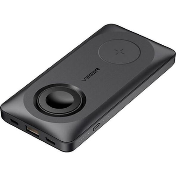 Powerbank Veger VEGER powerbank 10 000 mAh z ładowaniem indukcyjnym kompatybilny z MagSafe PD QC3.0 3A 22,5W MagMulti (W1156) czarny 14061865 6970453555775
