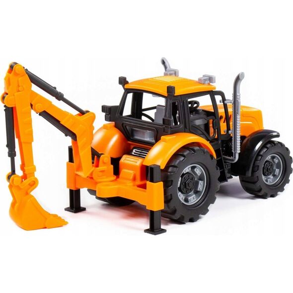 Polesie TRAKTOR KOPARKA 25X12X15 PROGRESS POM WADP WB12 14063804 4810344091543