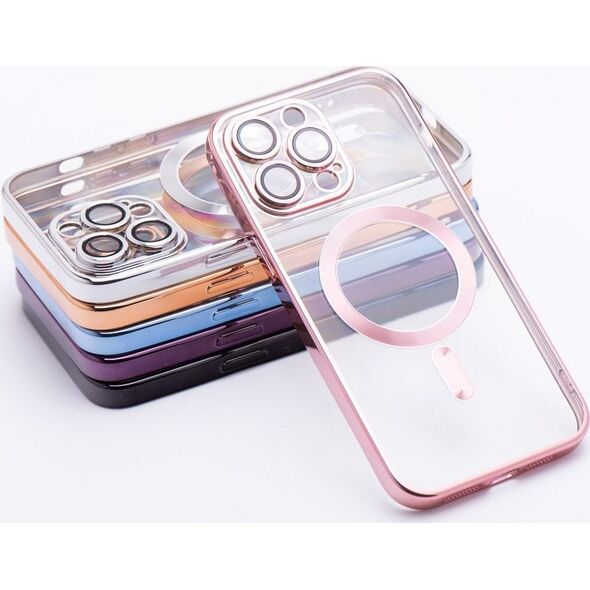 OEM Futerał ELECTRO MAG COVER kompatybilny z MagSafe do IPHONE 14 złoty róż 14064310 5903396209048