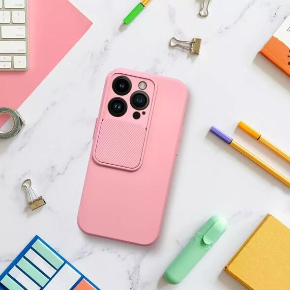 OEM Futerał SLIDE do IPHONE 15 Plus jasnoróżowy 14064373 5903396214127