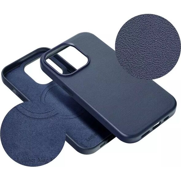 OEM Futerał LEATHER MAG COVER kompatybilny z MagSafe do IPHONE 15 Pro Max niebieski 14064802 5903396228377