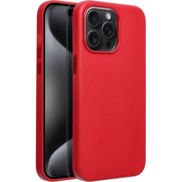 OEM Futerał LEATHER MAG COVER kompatybilny z MagSafe do IPHONE 15 Pro Max czerwony 14064810 5903396222702