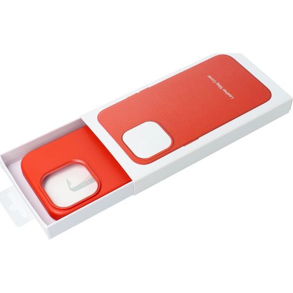 OEM Futerał LEATHER MAG COVER kompatybilny z MagSafe do IPHONE 15 Plus czerwony 14064814 5903396222733