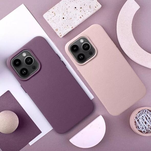 OEM Futerał LEATHER MAG COVER kompatybilny z MagSafe do IPHONE 15 Plus ciemny fioletowy 14064816 5903396222405