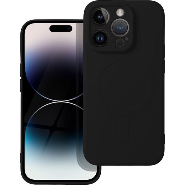 OEM Futerał SILICONE MAG COVER kompatybilny z MagSafe do IPHONE 14 Pro czarny 14064893 5903396178962