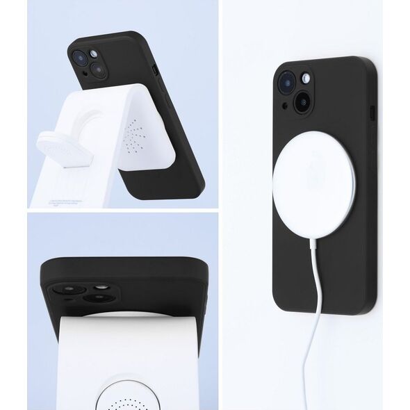OEM Futerał SILICONE MAG COVER kompatybilny z MagSafe do IPHONE 14 Pro czarny 14064893 5903396178962