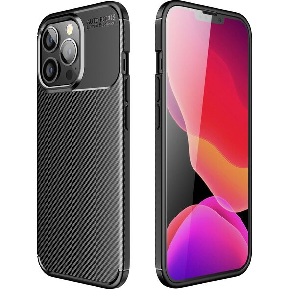 OEM Futerał CARBON PREMIUM do IPHONE 12 Pro Max czarny 14064907 5903396177941