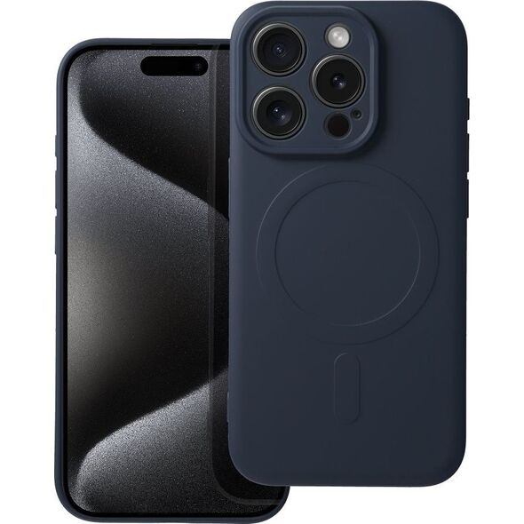 OEM Futerał SILICONE MAG COVER kompatybilny z MagSafe do IPHONE 15 Pro tytanowy niebieski 14065117 5903396228926