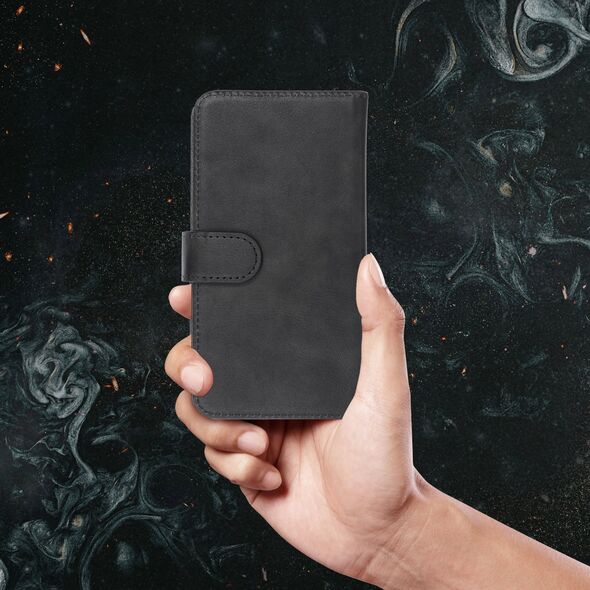 OEM Kabura uniwersalna COMMON Book rozmiar L do IPHONE 6 PLUS / 7 PLUS / 8 PLUS / XS MAX / 11 PRO MAX / SAMSUNG S20 FE / S21 FE / S10 PLUS / A10 / A32 / A54 / XIAOMI 12 LITE / HUAWEI P30 PRO czarna 14065179 5903396209772