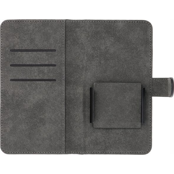 OEM Kabura uniwersalna COMMON Book rozmiar L do IPHONE 6 PLUS / 7 PLUS / 8 PLUS / XS MAX / 11 PRO MAX / SAMSUNG S20 FE / S21 FE / S10 PLUS / A10 / A32 / A54 / XIAOMI 12 LITE / HUAWEI P30 PRO czarna 14065179 5903396209772