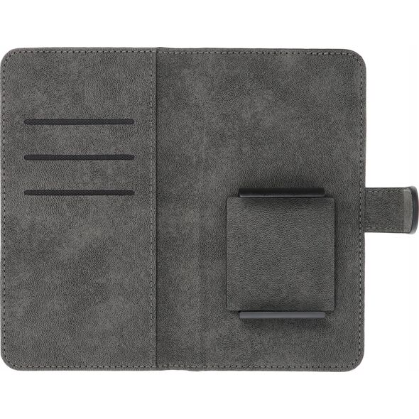 OEM Kabura uniwersalna COMMON Book rozmiar L do IPHONE 6 PLUS / 7 PLUS / 8 PLUS / XS MAX / 11 PRO MAX / SAMSUNG S20 FE / S21 FE / S10 PLUS / A10 / A32 / A54 / XIAOMI 12 LITE / HUAWEI P30 PRO czarna 14065179 5903396209772