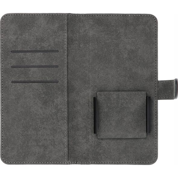 OEM Kabura uniwersalna COMMON Book rozmiar XL do SAMSUNG A12 /  A13 4G / A34 5G / A02s / XIAOMI Redmi 12 4G / 12C / NOTE 12 4G / 12 PRO 5G OPPO A53s / A72 / A92 czarna 14065260 5903396224188