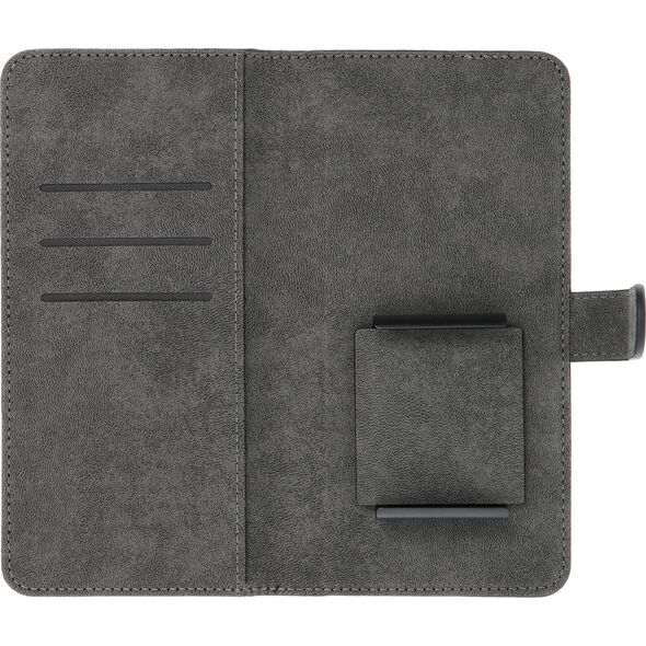 OEM Kabura uniwersalna COMMON Book rozmiar XL do SAMSUNG A12 /  A13 4G / A34 5G / A02s / XIAOMI Redmi 12 4G / 12C / NOTE 12 4G / 12 PRO 5G OPPO A53s / A72 / A92 czarna 14065260 5903396224188