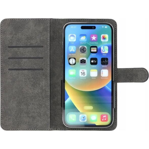 OEM Kabura uniwersalna COMMON Book rozmiar XL do SAMSUNG A12 /  A13 4G / A34 5G / A02s / XIAOMI Redmi 12 4G / 12C / NOTE 12 4G / 12 PRO 5G OPPO A53s / A72 / A92 czarna 14065260 5903396224188
