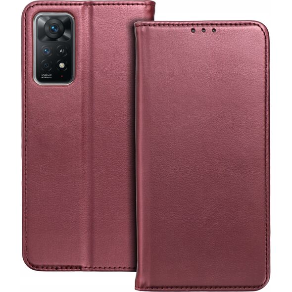 OEM Kabura SMART MAGNETO do XIAOMI Redmi 13C 4G / 13C 5G / POCO C65 burgundowy 14065480 5903396257193