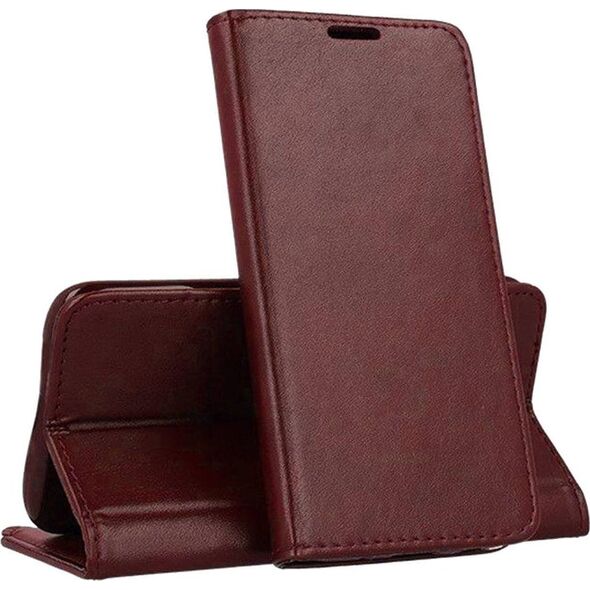 OEM Kabura SMART MAGNETO do XIAOMI Redmi 13C 4G / 13C 5G / POCO C65 burgundowy 14065480 5903396257193