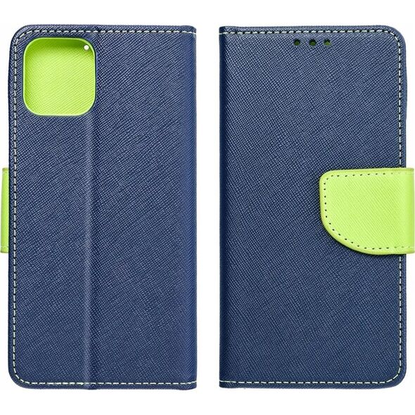 OEM Kabura FANCY Book do XIAOMI Redmi 13c / POCO C65 granatowo limonkowy 14065494 5903396257445