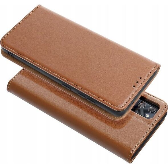 OEM Kabura SMART PRO Book skórzana do SAMSUNG S23 FE brązowy 14065510 5903396260421