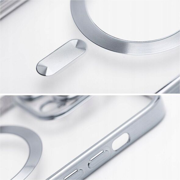 OEM Futerał ELECTRO MAG COVER kompatybilny z MagSafe do SAMSUNG S24 Ultra srebrny 14065786 5903396272851