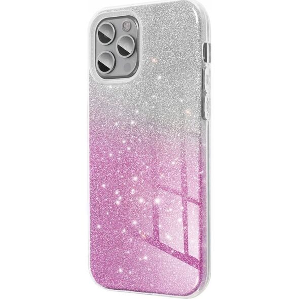OEM Futerał SHINING do IPHONE 16 transparentny różowy 14066437 5903396307096
