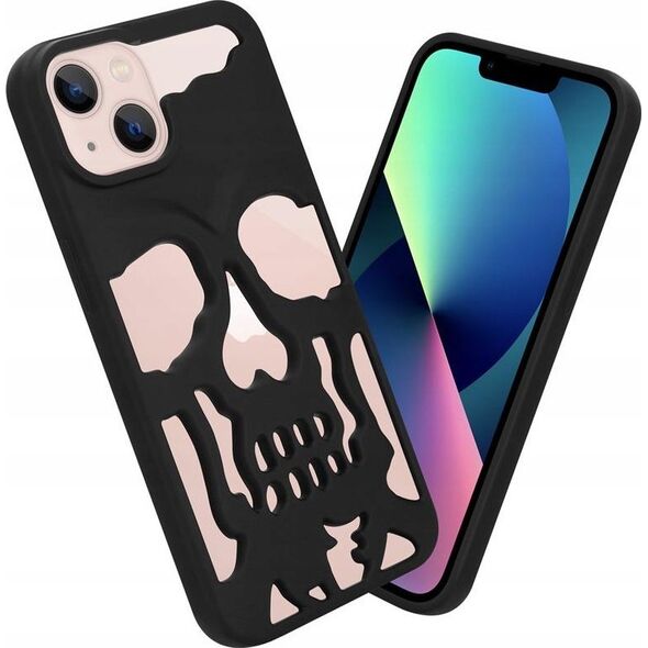 OEM ETUI SKULL IPHONE 12 / 12 PRO, MATT BLACK / CZARNY 14066524 5901313079477