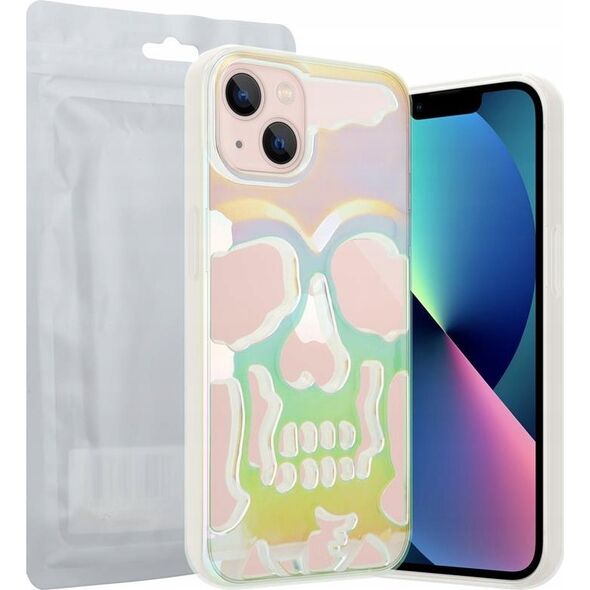 OEM ETUI SKULL IPHONE 11 / XR, HOLO WHITE / BIAŁY 14066527 5901313079446