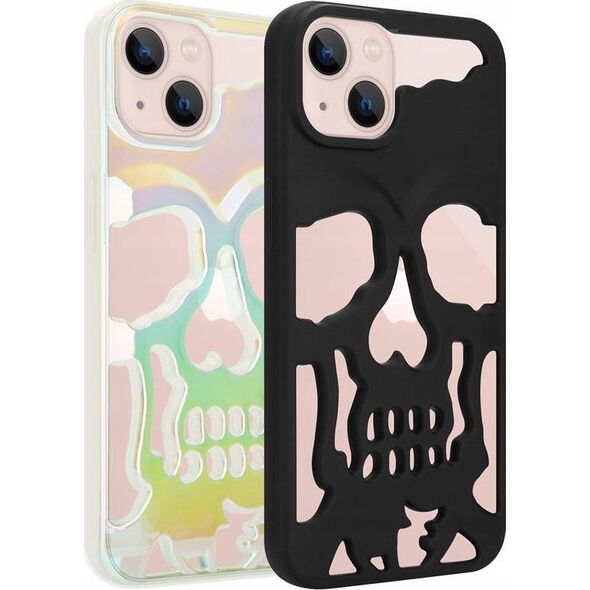 OEM ETUI SKULL IPHONE 14 HOLO WHITE / BIAŁY 14066528 5901313079545