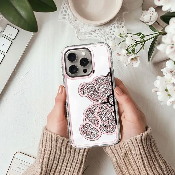 OEM Futerał TEDDY BEAR do IPHONE 13 różowy 14066542 5903396295713