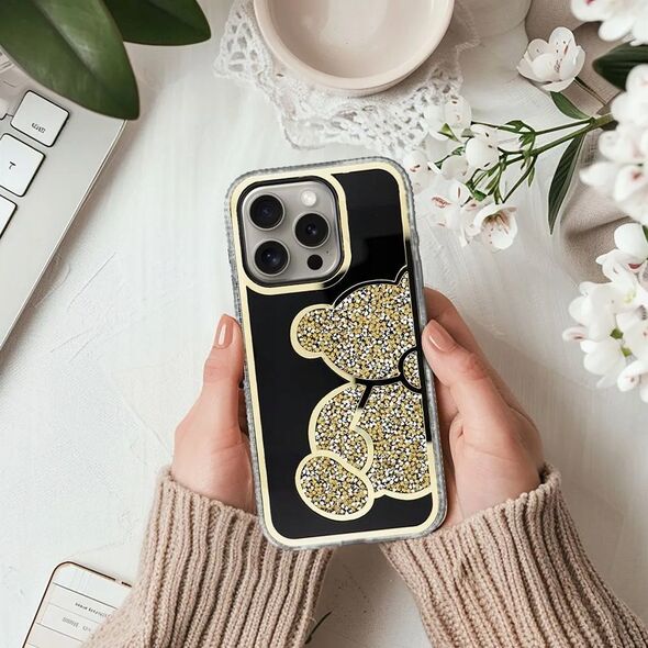 OEM Futerał TEDDY BEAR do IPHONE 13 złoty 14066554 5903396295522