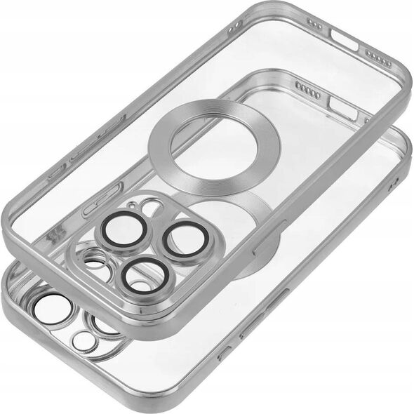 OEM Futerał GLAM do IPHONE 15 Pro Max srebrny 14066602 5903396297533