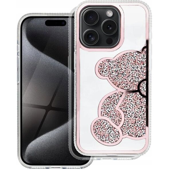 OEM Futerał TEDDY BEAR do IPHONE 16 Pro różowy 14066746 5903396320699
